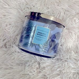 New! Bath and Body Works ENDLESS WEEKEND scented three wick candle